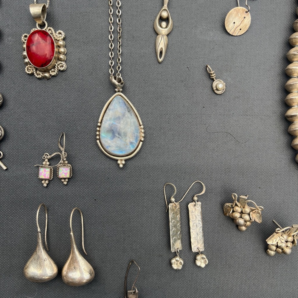 Sterling Silver and Gemstone Jewelry Set